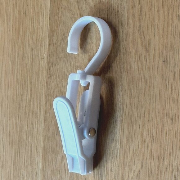 Laundry Hooks, Plastic Swivel Hanging Hanger Clothes Clips, #18 Count - Picture 8 of 14